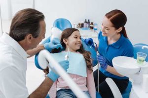 Young girl enjoying her family dentistry services in Austin, Texas